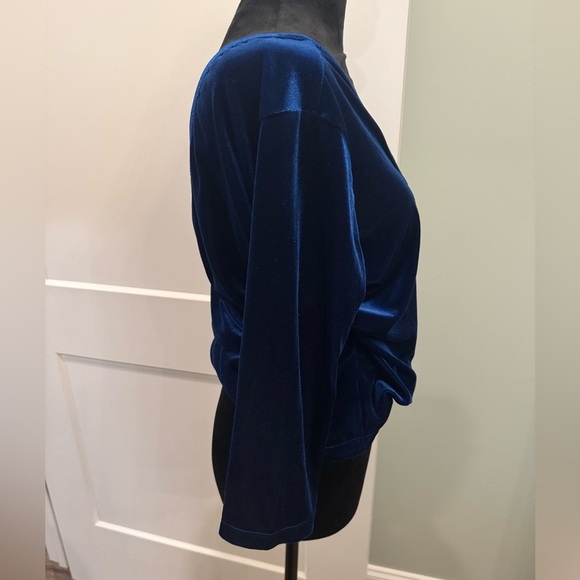 Soft surroundings Velvet Alyssa Knit Top blue - Picture 2 of 6